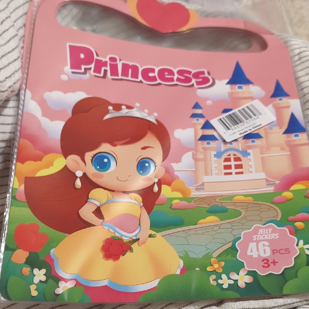 2 Prince Princess Jelly Stickers Set - 46 Pieces